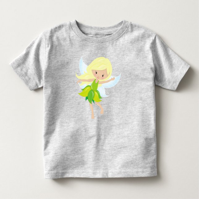 Cute Fairy, Blonde Hair, Magic Fairy, Forest Fairy Toddler T-Shirt (Front)