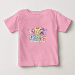 Cute Fairy Butterfly Friends Kids T-Shirt