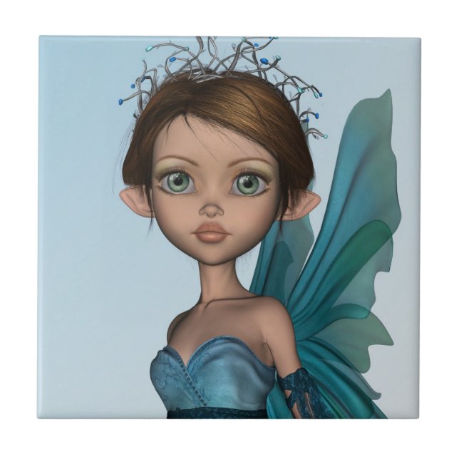 Cute Fairy Ceramic Tile (Front)