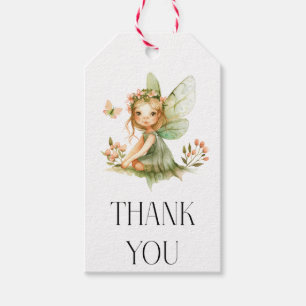 Cute Fairy First Birthday Gift Tags