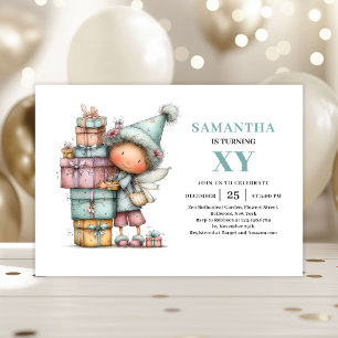 Cute Fairy Girl 3rd Birthday Whimsy Magical invite