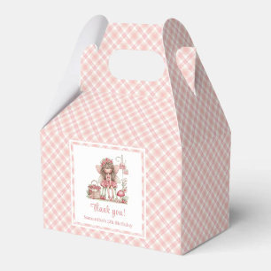 Cute Fairy Girl Blush Floral Birthday Favour Box