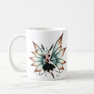 Cute Fairy Guardian in Magical Forest Coffee Mug