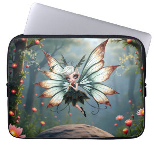Cute Fairy Guardian in Magical Forest Laptop Sleeve