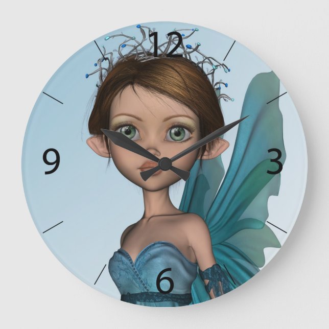 Cute Fairy Large Clock (Front)