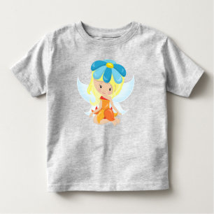 Cute Fairy, Magic Fairy, Blonde Hair, Flowers Toddler T-Shirt