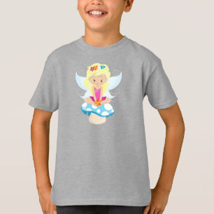 Cute Fairy, Magic Fairy, Blonde Hair, Mushroom T-Shirt