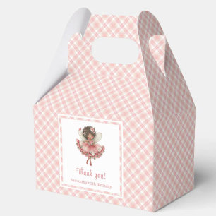 Cute Fairy Magical Floral Girl Birthday Favour Box