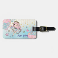 Cute Fairy Pink Girl Custom Name Kids