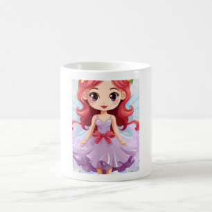Cute Fairy Princess Whimsical Aesthetic Ceramic  Coffee Mug