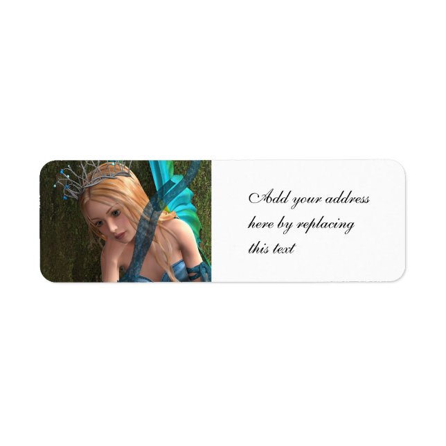 Cute Fairy Return Address Label (Front)