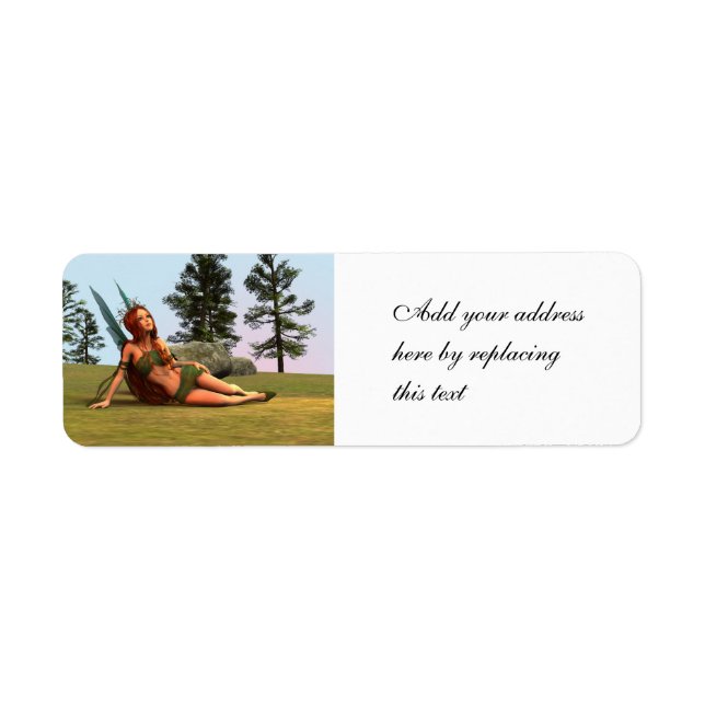 Cute Fairy Return Address Label (Front)