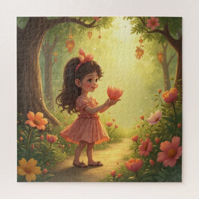 cute fairy tale girl jigsaw puzzle (Vertical)