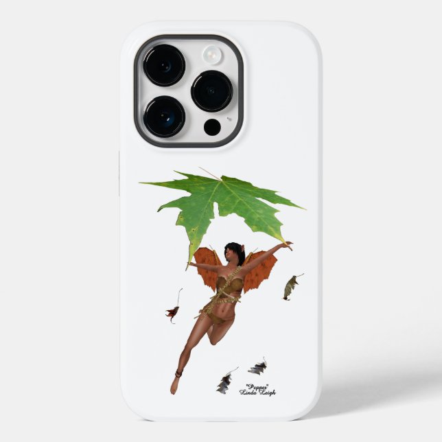 Cute Fairy With Brown Wings Cell Phone Case (Back)