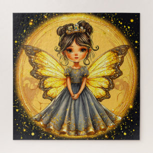 Cute Fairy Woodland Fairy Art for Relaxing  fun Jigsaw Puzzle