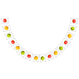 Cute fall apple fruit birthday bunting