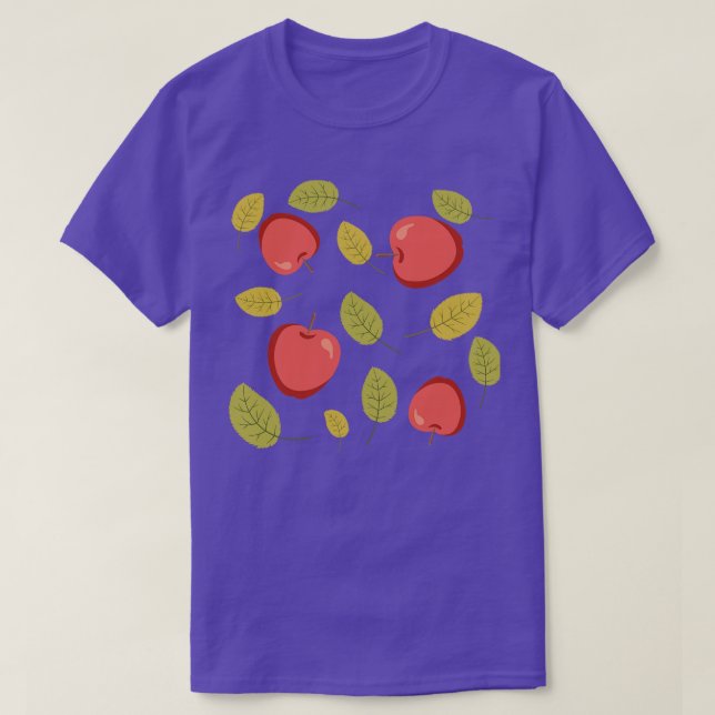 Cute Fall Apples T-Shirt (Design Front)