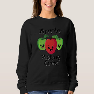 Cute Fall Autumn Orchard Matching Family Apple Pic Sweatshirt