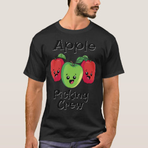 Cute Fall Autumn Orchard Matching Family Apple Pic T-Shirt