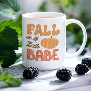 Cute Fall Babe Pumpkin Autumn  Coffee Mug