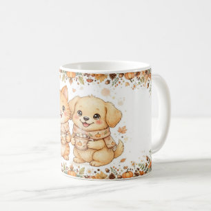 Cute Fall Cat and Dog Pumpkin Spice Mug