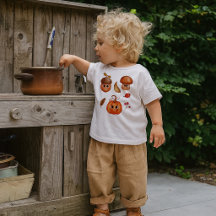 Cute Fall Friends Toddler T-Shirt | Kawaii Autumn
