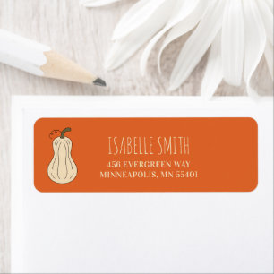 Cute Fall Gourd Return Address Label