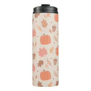Cute Fall Halloween Pumpkin Thermal Tumbler