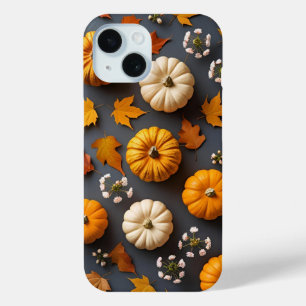 Cute Fall Leaves and Blossoms iPhone 15 Case