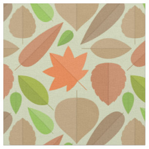 Cute Fall Leaves Pattern Fabric
