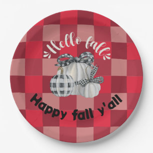 Cute Fall Paper Plate