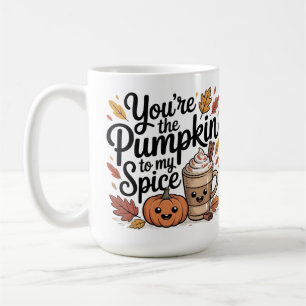 Cute fall quote pumpkin spice season  coffee mug