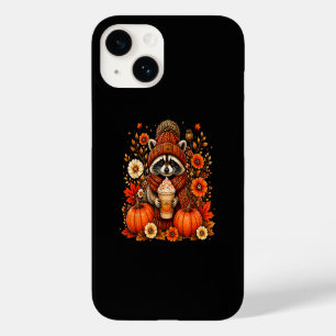 Cute Fall Racoon Pumpkin Spice Cosy Autumn Case-Mate iPhone 14 Case