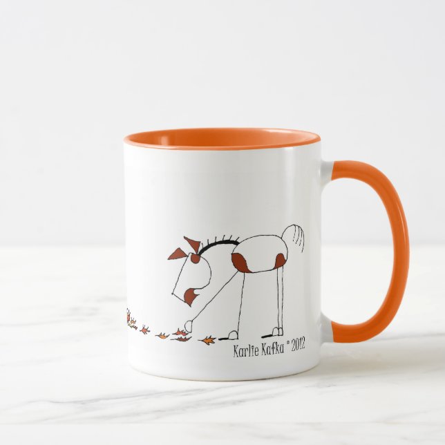 Cute Fall Season Horse Mug (Right)