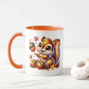 Cute Fall Seasonal squirrel lovers Mug