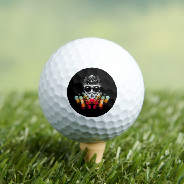 Cute Fall Spider with Dewdrop Hat Golf Balls (Insitu Tee)