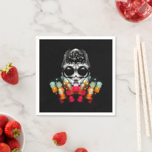 Cute Fall Spider with Dewdrop Hat Napkin