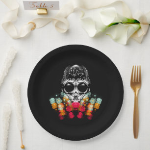 Cute Fall Spider with Dewdrop Hat Paper Plate