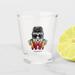 Cute Fall Spider with Dewdrop Hat Shot Glass