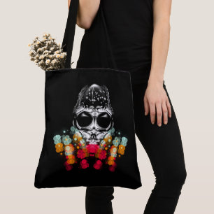 Cute Fall Spider with Dewdrop Hat Tote Bag
