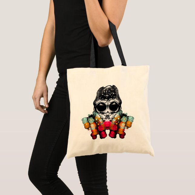 Cute Fall Spider with Dewdrop Hat Tote Bag (Front (Product))
