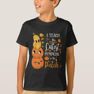 Cute Fall Teach Cutest Pumpkin In Patch Teacher Th T-Shirt