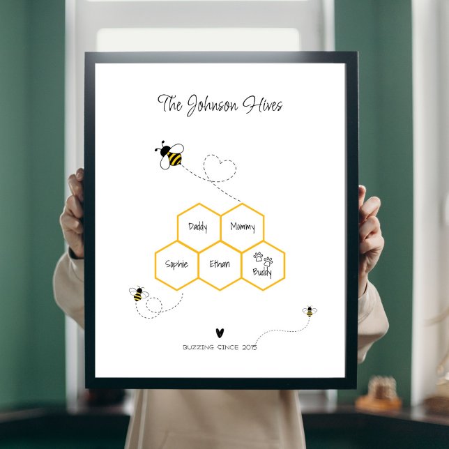 Cute Family and Pet Name Sign – Bee Hive (Creator Uploaded)