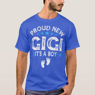 Cute Family Gender Reveal Proud New Gigi It's A Bo T-Shirt