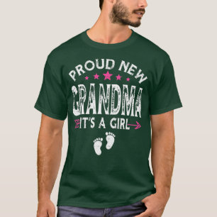 Cute Family Gender Reveal Proud New Grandma It's A T-Shirt
