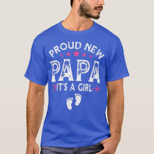 Cute Family Gender Reveal Proud New Papa It's A Gi T-Shirt