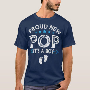 Cute Family Gender Reveal Proud New Pop It's A Boy T-Shirt