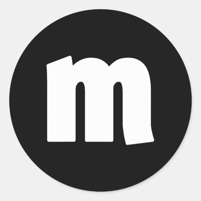 Cute Family Halloween Team Costume Matching Fun m  Classic Round Sticker (Front)