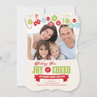 Cute Family Holiday Christmas Photo Card