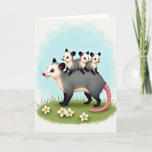 Cute Family Mothers Day Art Card
